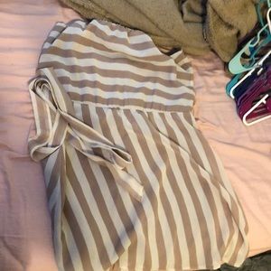 Strapless Dress with Matching belt